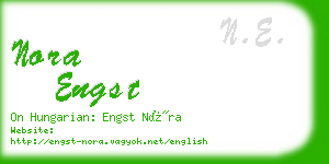 nora engst business card